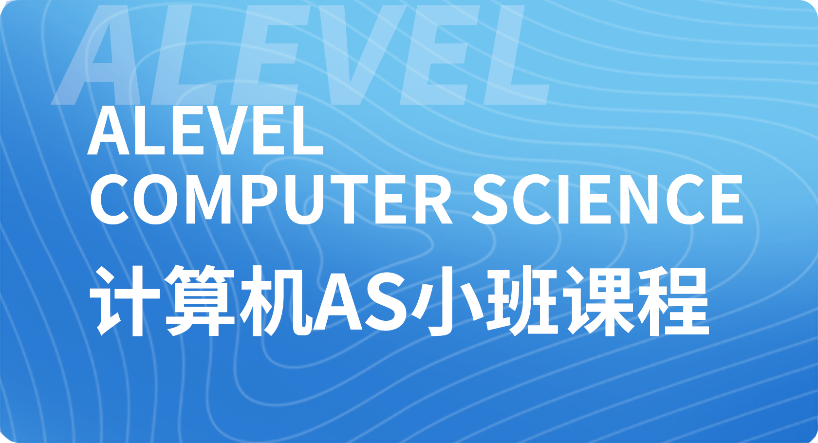 Alevel计算机AS小班