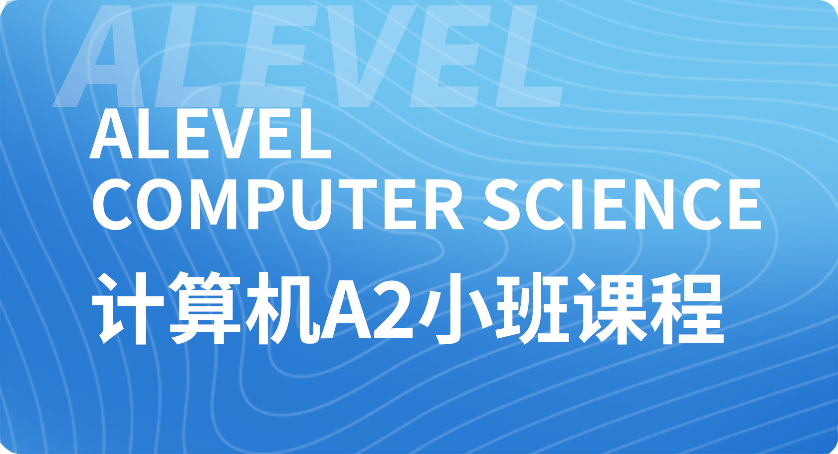 Alevel计算机A2小班课程